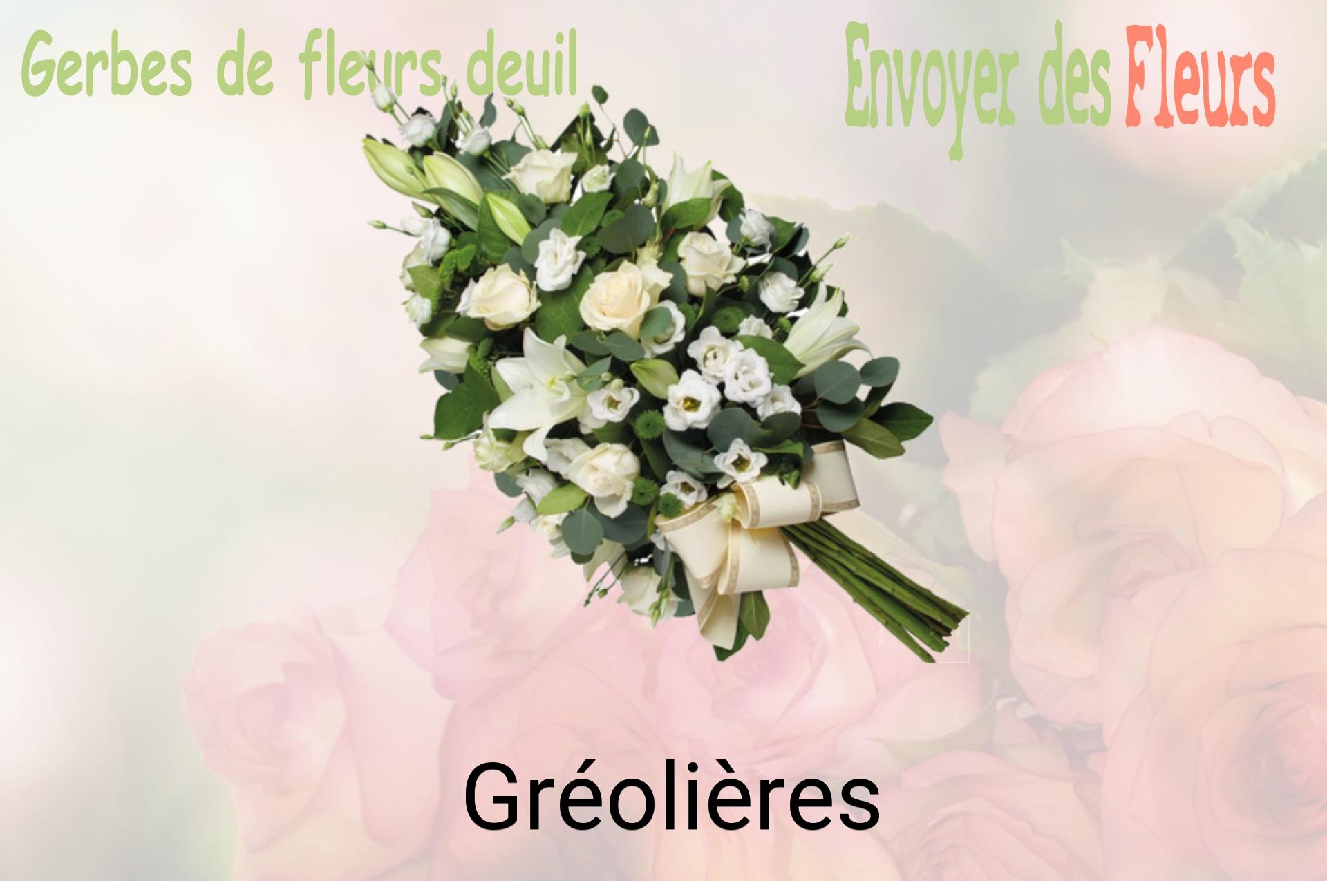 Gerbe de fleurs de deuil livrée à Gréolières